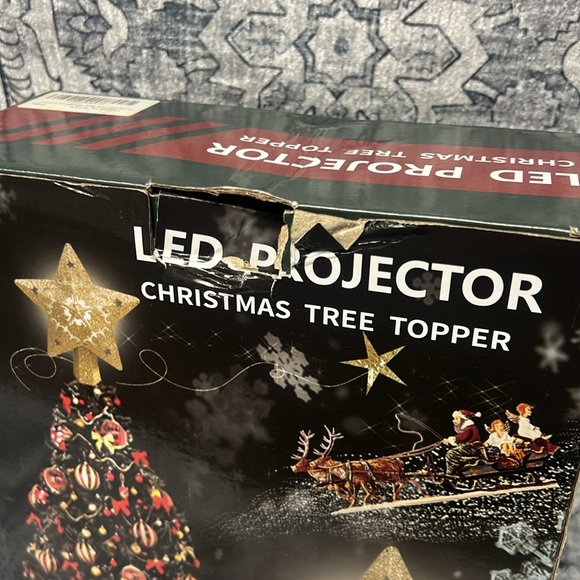 LED Projector Christmas Tree Topper NIB - Picture 8 of 8